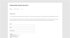 Desktop Screenshot of gainesvillenotaryservices.com