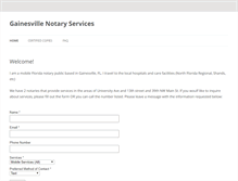 Tablet Screenshot of gainesvillenotaryservices.com